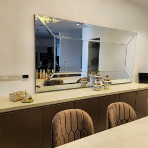 Modern Buffet Cabinet with Designer Mirror